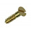 HOUTSCHROEF VERZONKEN KOP MESSING 12ST 3,5 X 16 MM