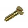 HOUTSCHROEF VERZONKEN KOP MESSING 12ST 3,5 X 16 MM