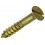 HOUTSCHROEF VERZONKEN KOP MESSING 9 ST 4,0 X 25 MM
