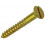 HOUTSCHROEF VERZONKEN KOP MESSING 7 ST 4,0 X 30 MM