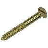 HOUTSCHROEF VERZONKEN KOP MESSING 4 ST 5,5 X 50 MM