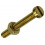 METAALSCHROEF CYL.KOP+MOER MESSING 4ST M4 X 30 MM