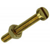 METAALSCHROEF CYL.KOP+MOER MESSING 4ST M4 X 30 MM