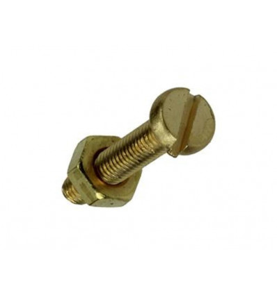 METAALSCHROEF CYL.KOP+MOER MESSING 8ST M3 X 16 MM