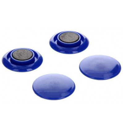 BORDMAGNEET KUNSTSTOF BLAUW 4 ST 30 MM