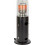 terrasverwarmer lounge zwart+wielen