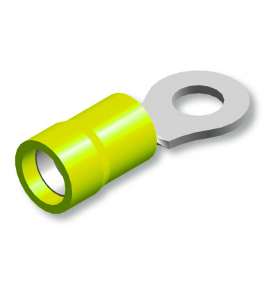 Kabelsch.geel 10st/6.5mm/676