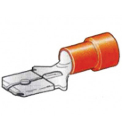 Kabelsch.rood 10st/6.3mm/540