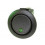 Schakel.mini rond LED groen/bl