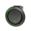 Schakel.mini rond LED groen/bl