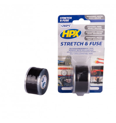 stretch&fuse zwart 25mmx3m