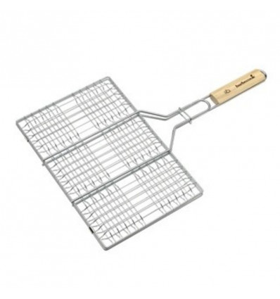 Barbecook hamburgergrill uit chroom en h
