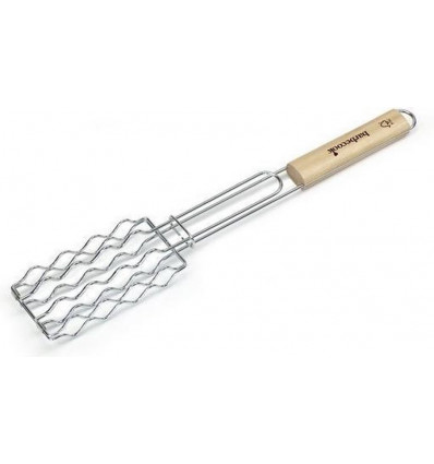 Barbecook worstenklem uit chroom en rubb