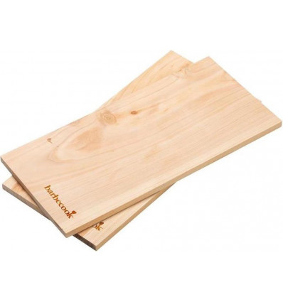 set van 2 rookplanken uit cederhoud