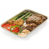set van 5 rechthoekige bbq schalen alumi