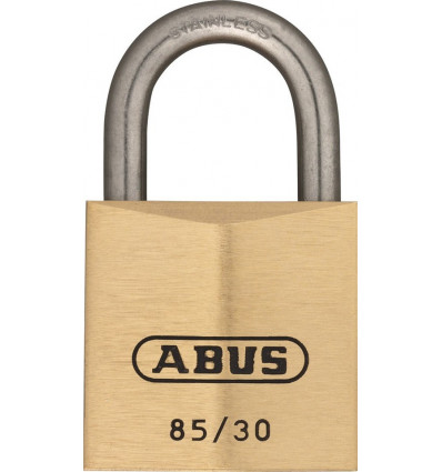 hangslot mes.30mm inox 85ib/30c