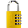 hangslot m/cijfer 145/40 geel