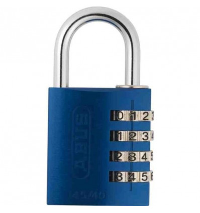 aluminium cijferhangslot blauw