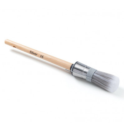 brosse ronde pro soies grises synthetiq