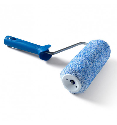 rouleau complet microfibre chine bleu 18