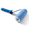 rouleau complet microfibre chine bleu 18
