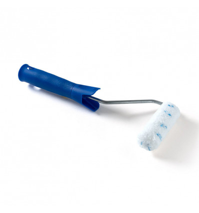mini rouleau microfibre mouchete bleu 10