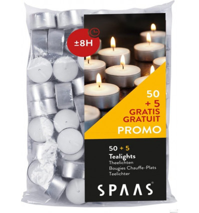 theelichten zakx50+5 gratis 8 uur