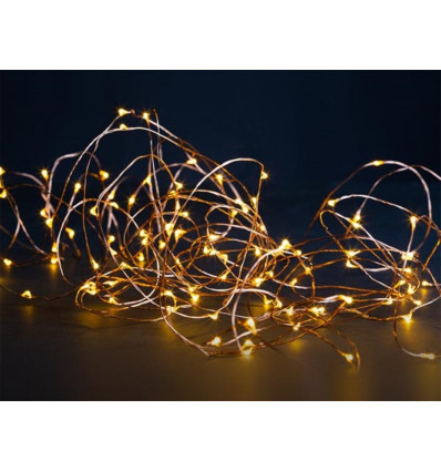 maia led 12m 120leds warmwit koperdraad