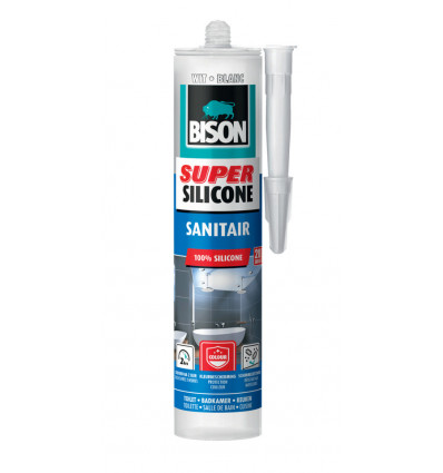 bison super silicone sanitair wit 310ml