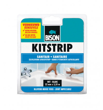 bison kitstrip sanitair white rol