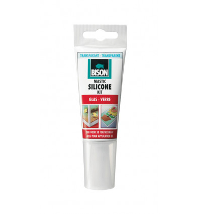 bison siliconenkit glas trans 60ml
