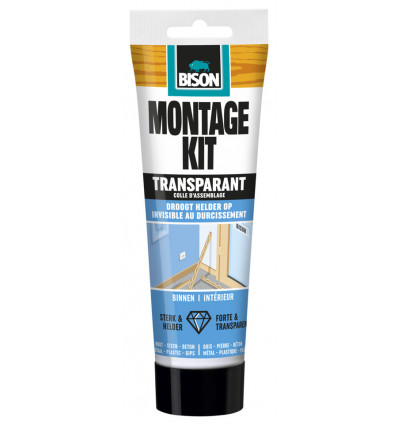 bison montagekit transparant tub 250g